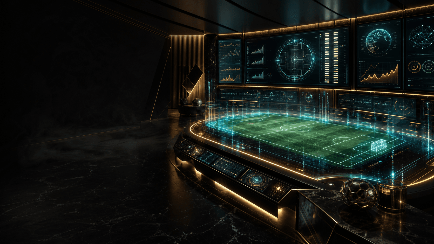 Premium match center analytics hub background