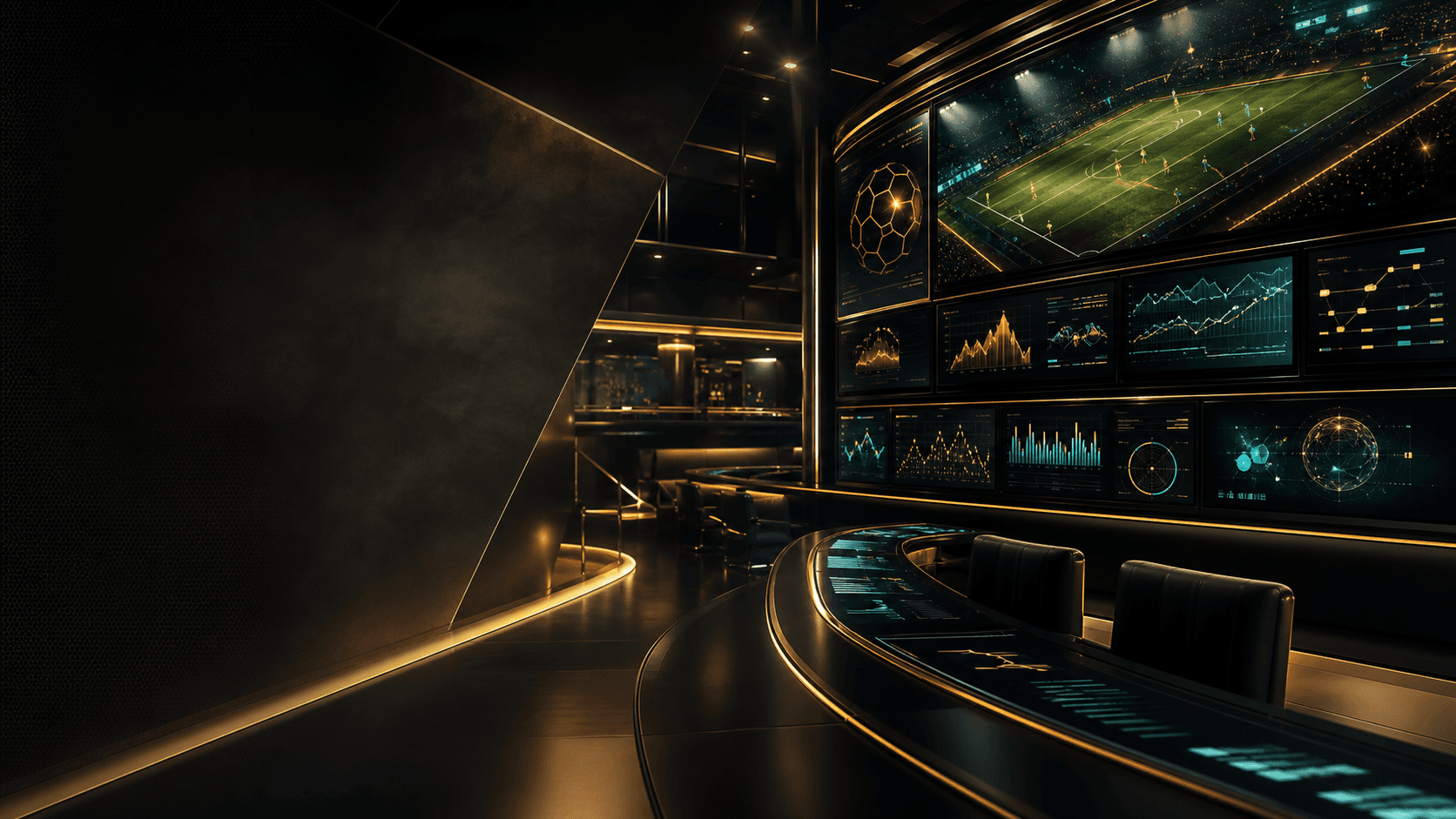 Premium sports odds command center background